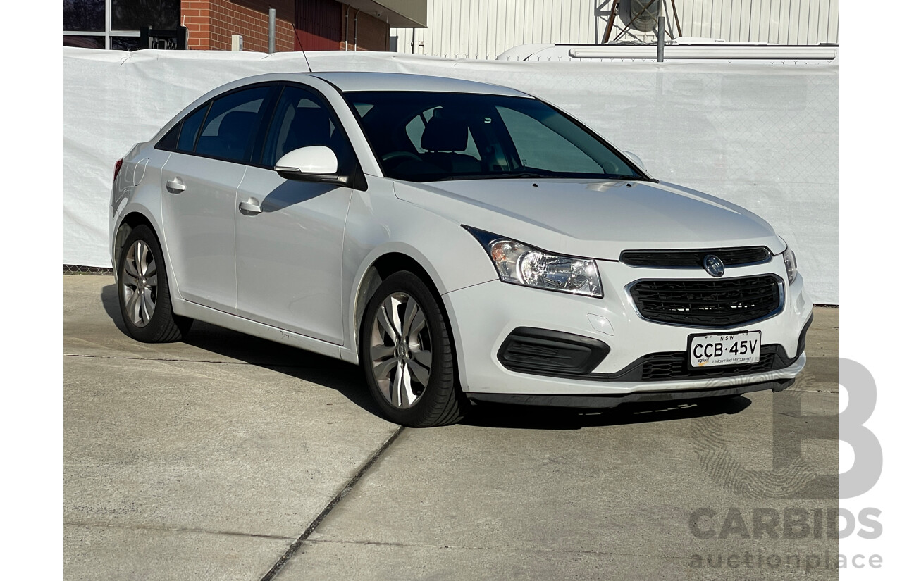 8/2015 Holden Cruze Equipe JH MY15 4d Sedan White 1.8L