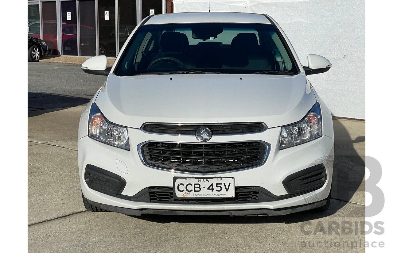 8/2015 Holden Cruze Equipe JH MY15 4d Sedan White 1.8L