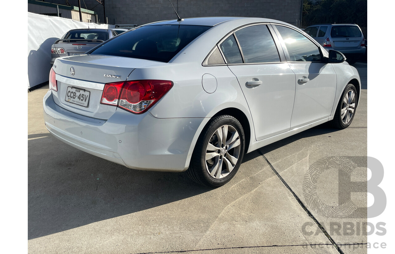 8/2015 Holden Cruze Equipe JH MY15 4d Sedan White 1.8L