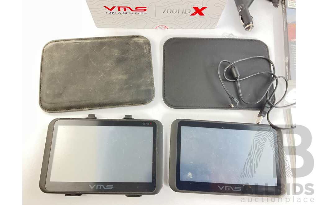 Two VMS 700HDX GPS with Original Boxand Charger