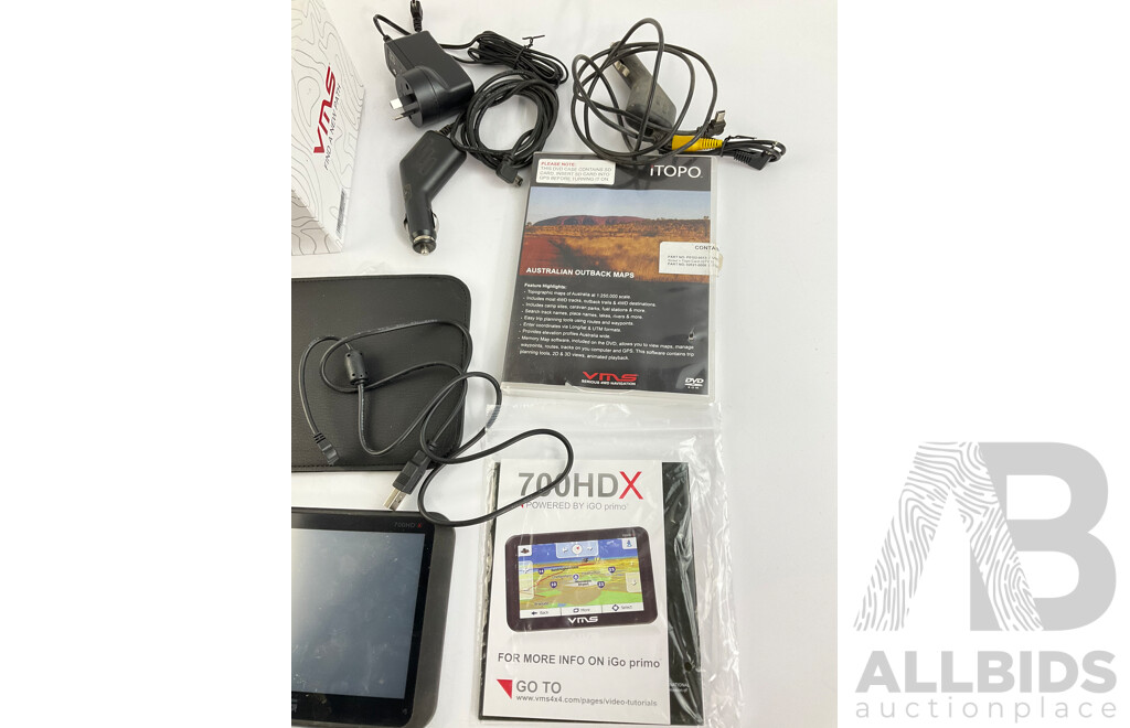 Two VMS 700HDX GPS with Original Boxand Charger