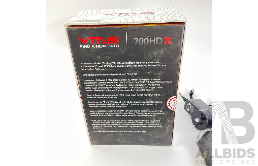 Two VMS 700HDX GPS with Original Boxand Charger