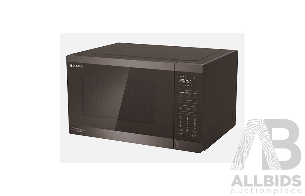 SHARP (R-890E BS)  32L 1100W Convection Inverter Microwave Black - ORP $549