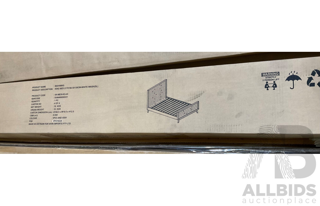 BAHAMAS King Bed - ORP $1699.00