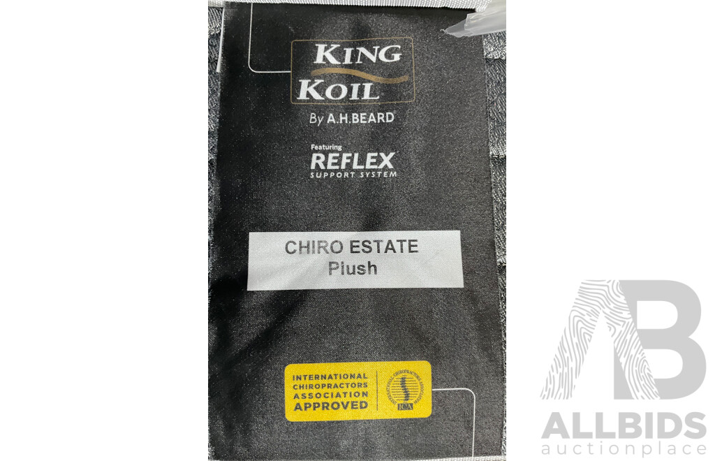 KING KOIL Chiro Estate Plush Mattress - Super King - ORP $2499.00
