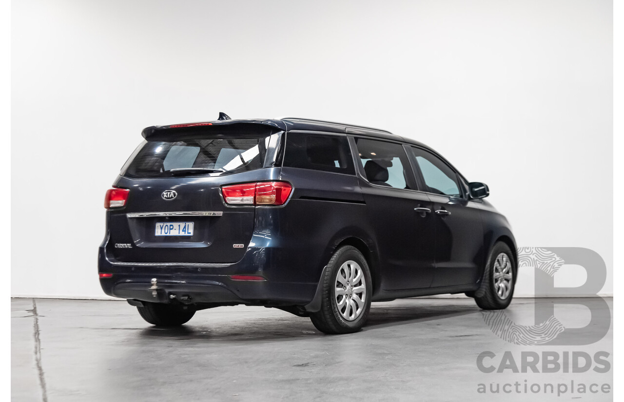3/2015 Kia Carnival S YP MY15 4d Wagon Grey 3.3L V6