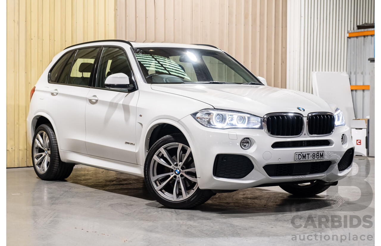 3/2017 BMW X5 X-drive 30d (AWD) M-Sport F15 MY15 4d Wagon White Turbo Diesel 3.0L