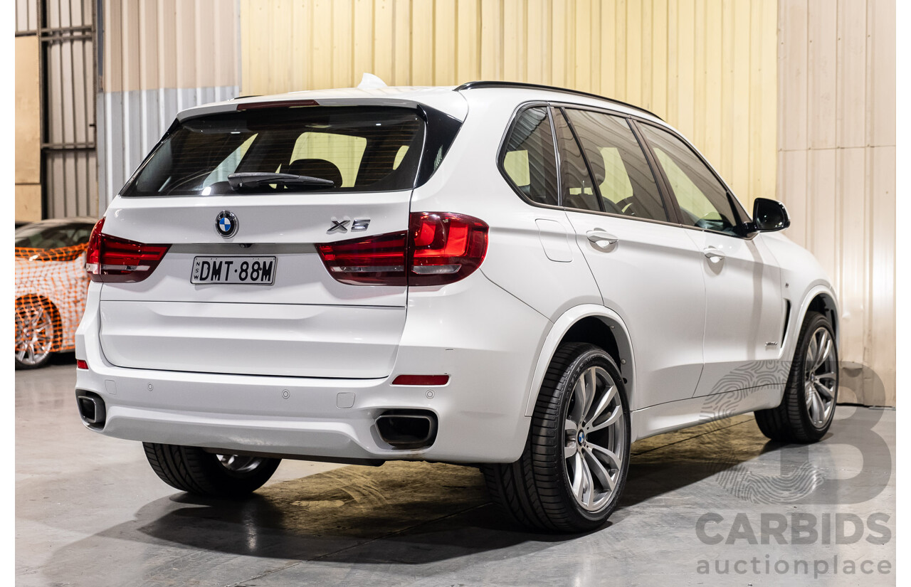 3/2017 BMW X5 X-drive 30d (AWD) M-Sport F15 MY15 4d Wagon White Turbo Diesel 3.0L