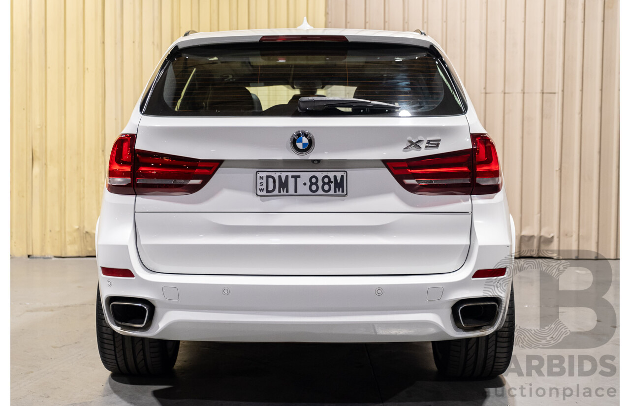 3/2017 BMW X5 X-drive 30d (AWD) M-Sport F15 MY15 4d Wagon White Turbo Diesel 3.0L