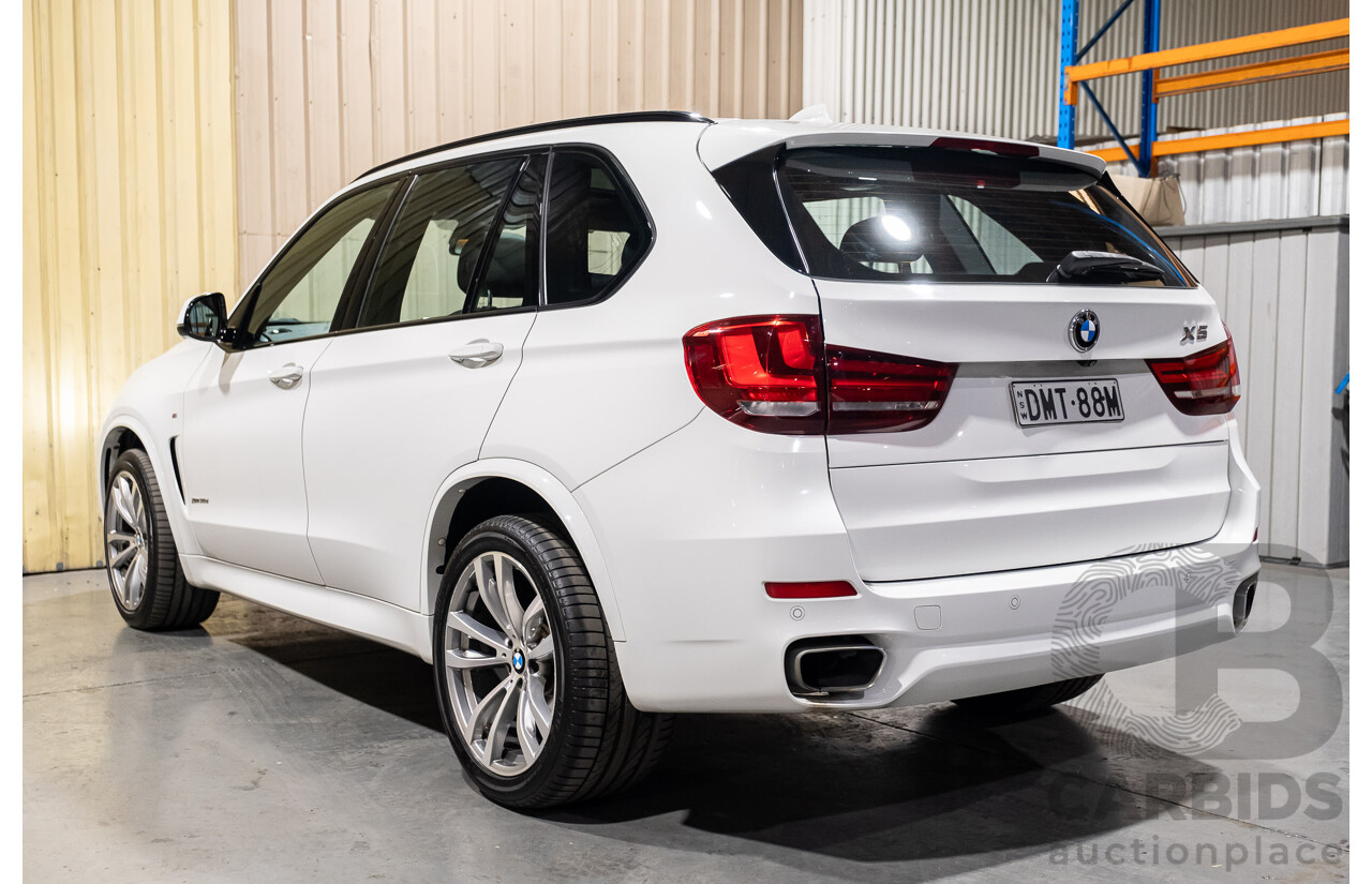 3/2017 BMW X5 X-drive 30d (AWD) M-Sport F15 MY15 4d Wagon White Turbo Diesel 3.0L