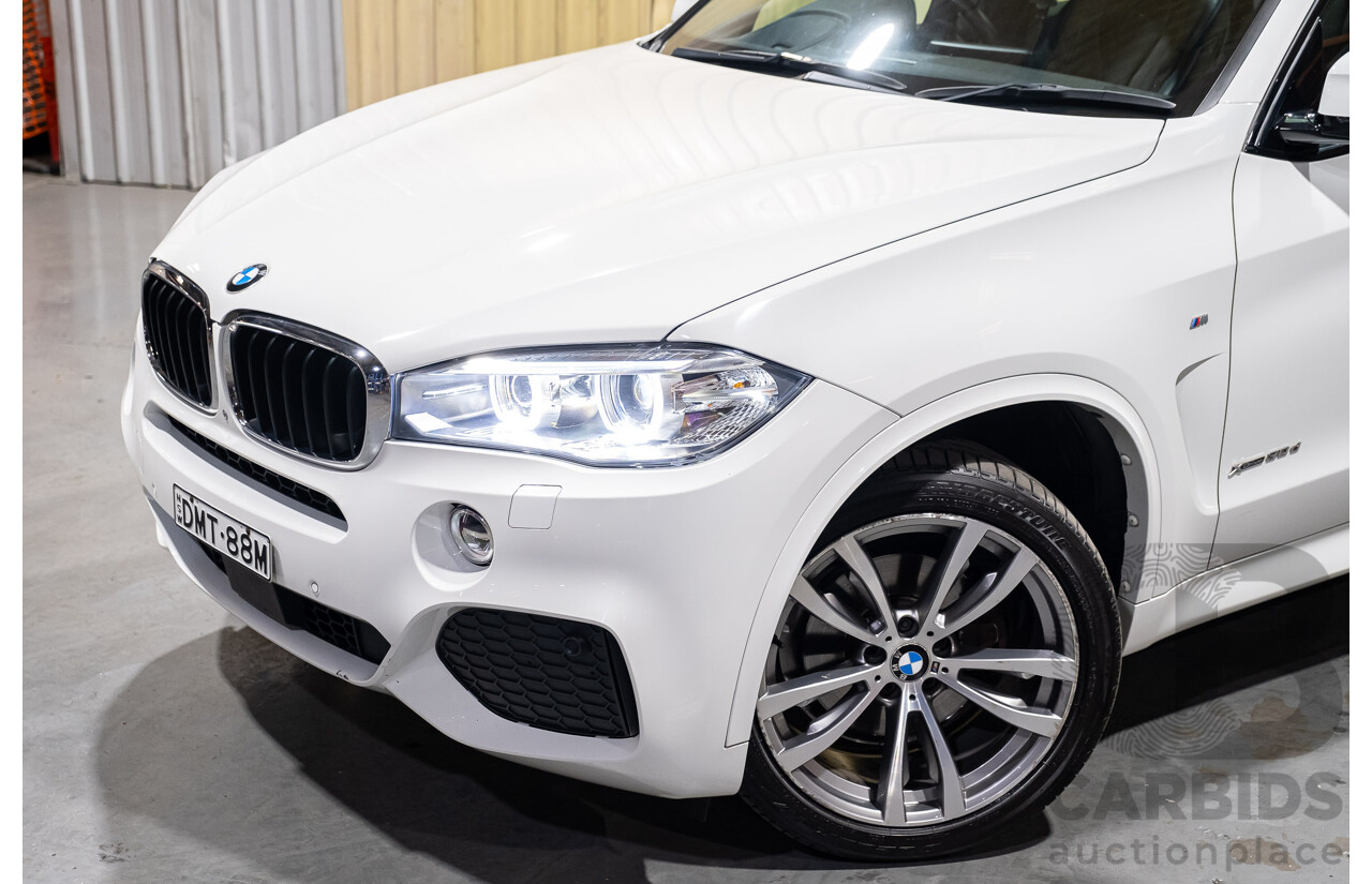 3/2017 BMW X5 X-drive 30d (AWD) M-Sport F15 MY15 4d Wagon White Turbo Diesel 3.0L