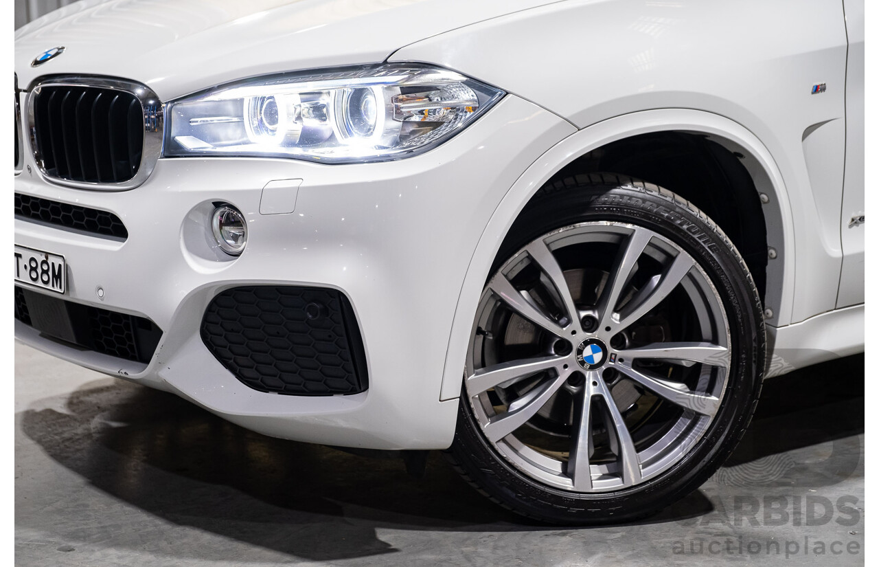 3/2017 BMW X5 X-drive 30d (AWD) M-Sport F15 MY15 4d Wagon White Turbo Diesel 3.0L