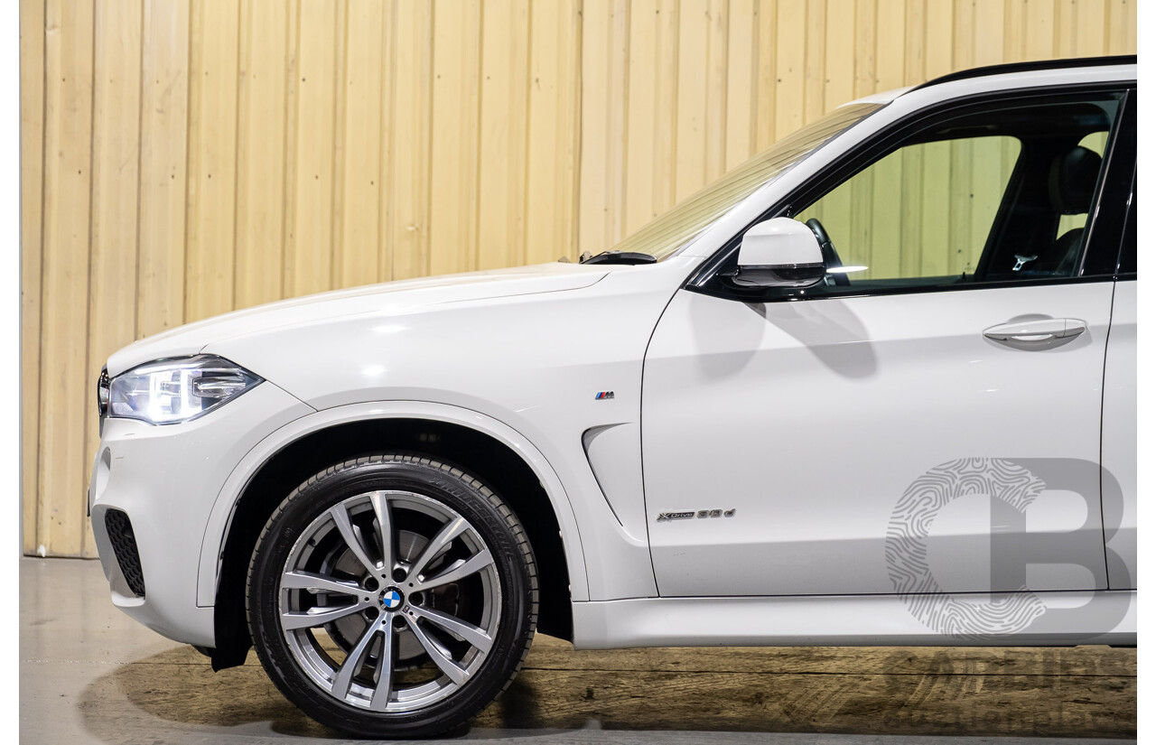 3/2017 BMW X5 X-drive 30d (AWD) M-Sport F15 MY15 4d Wagon White Turbo Diesel 3.0L