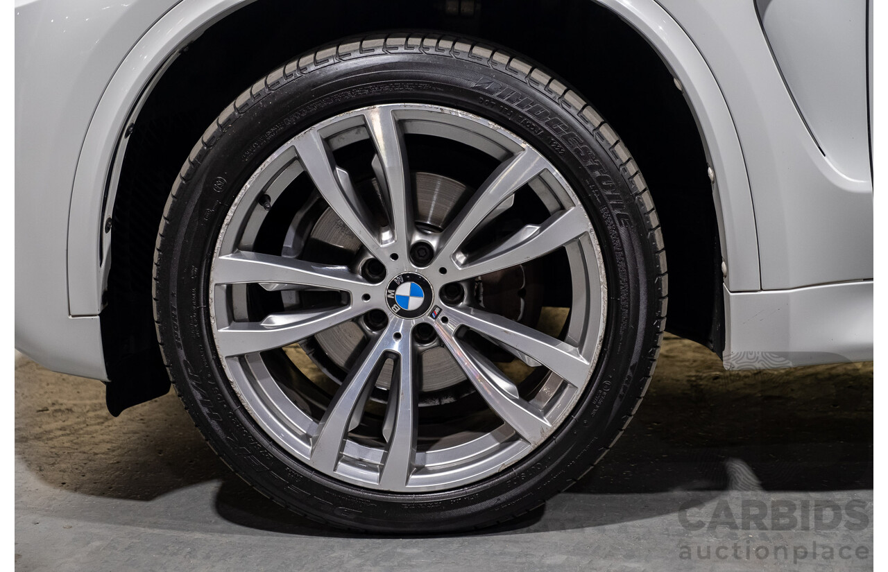 3/2017 BMW X5 X-drive 30d (AWD) M-Sport F15 MY15 4d Wagon White Turbo Diesel 3.0L