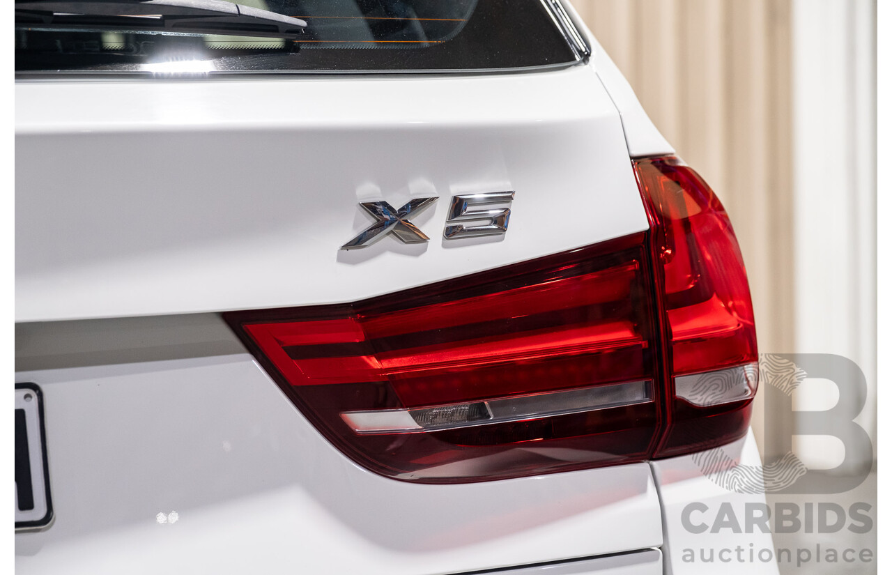 3/2017 BMW X5 X-drive 30d (AWD) M-Sport F15 MY15 4d Wagon White Turbo Diesel 3.0L