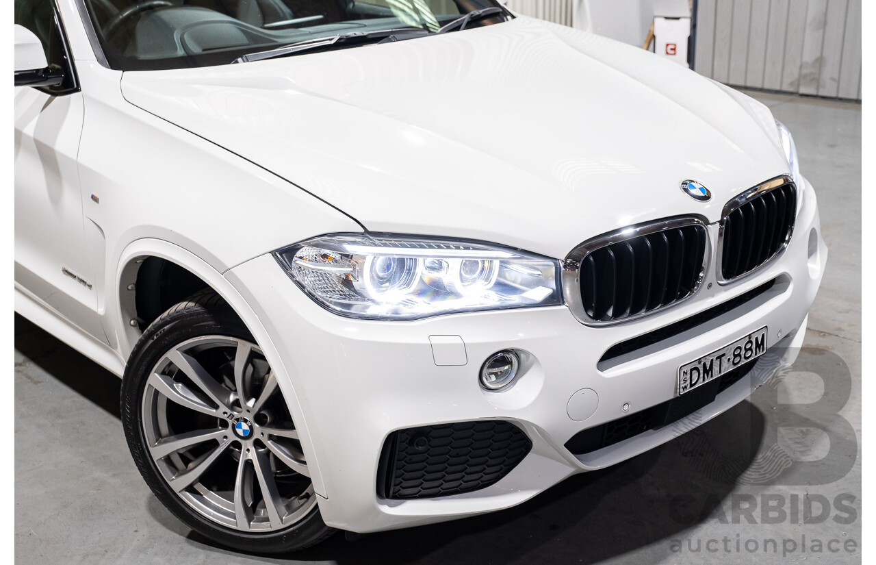 3/2017 BMW X5 X-drive 30d (AWD) M-Sport F15 MY15 4d Wagon White Turbo Diesel 3.0L