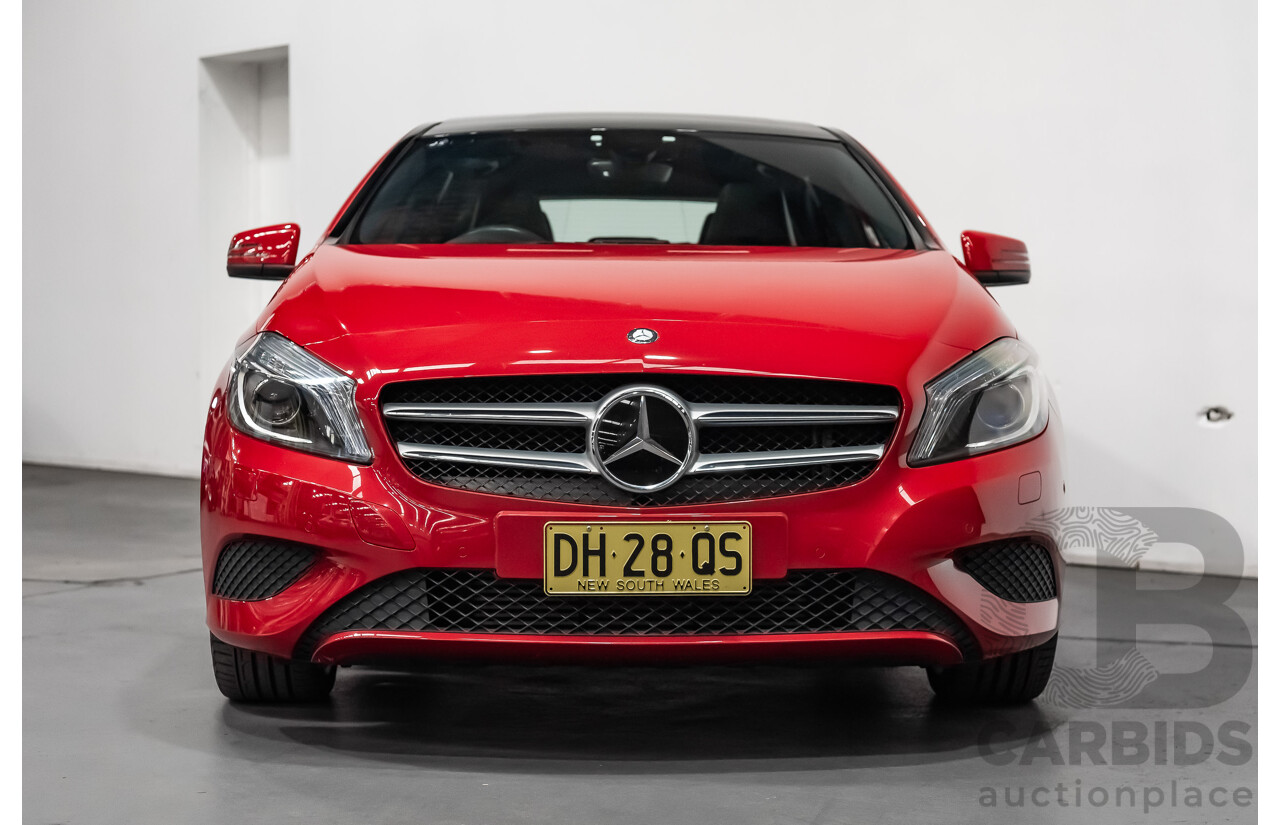 11/2015 Mercedes Benz A200 BE 176 MY15 5d Hatchback Jupiter Red Turbo 1.6L