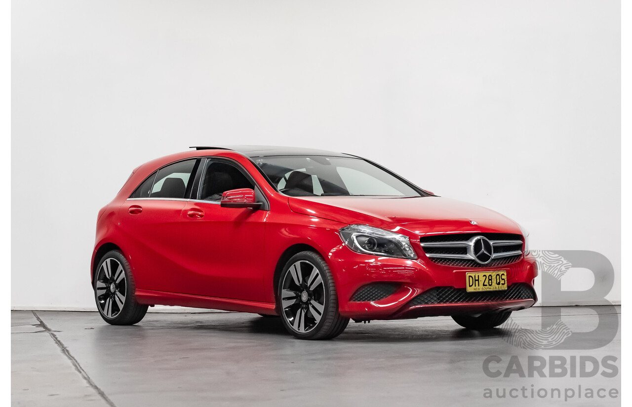 11/2015 Mercedes Benz A200 BE 176 MY15 5d Hatchback Jupiter Red Turbo 1.6L