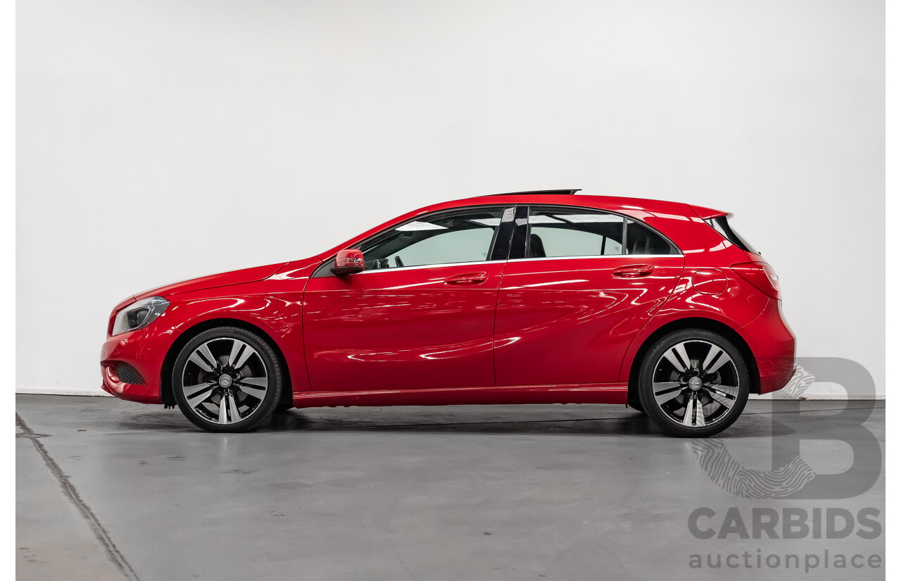 11/2015 Mercedes Benz A200 BE 176 MY15 5d Hatchback Jupiter Red Turbo 1.6L
