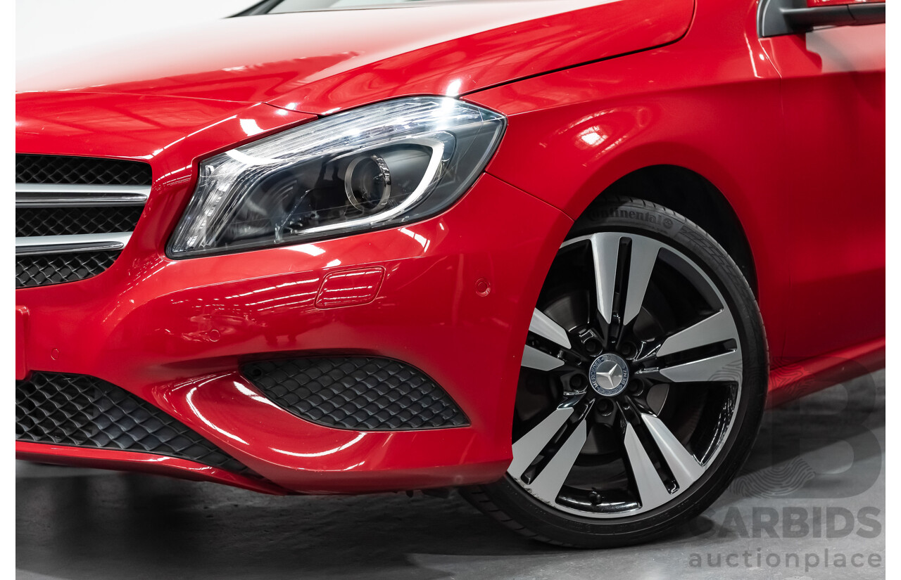 11/2015 Mercedes Benz A200 BE 176 MY15 5d Hatchback Jupiter Red Turbo 1.6L