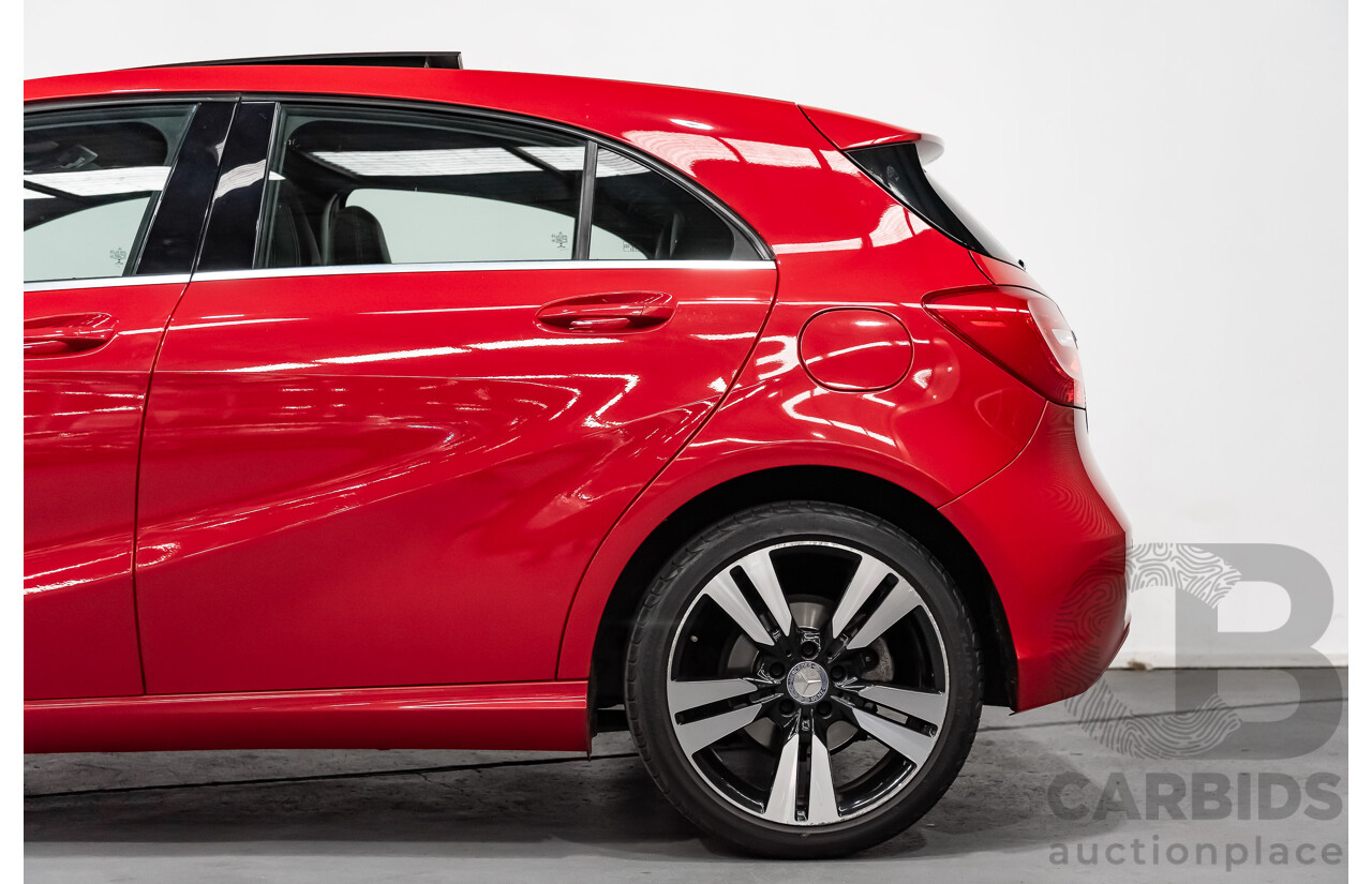 11/2015 Mercedes Benz A200 BE 176 MY15 5d Hatchback Jupiter Red Turbo 1.6L