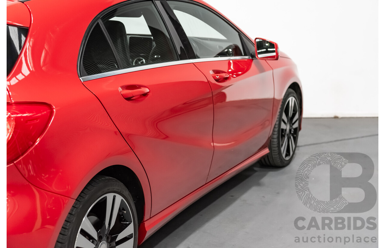 11/2015 Mercedes Benz A200 BE 176 MY15 5d Hatchback Jupiter Red Turbo 1.6L