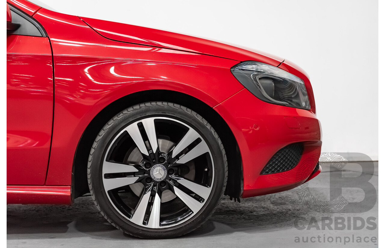 11/2015 Mercedes Benz A200 BE 176 MY15 5d Hatchback Jupiter Red Turbo 1.6L