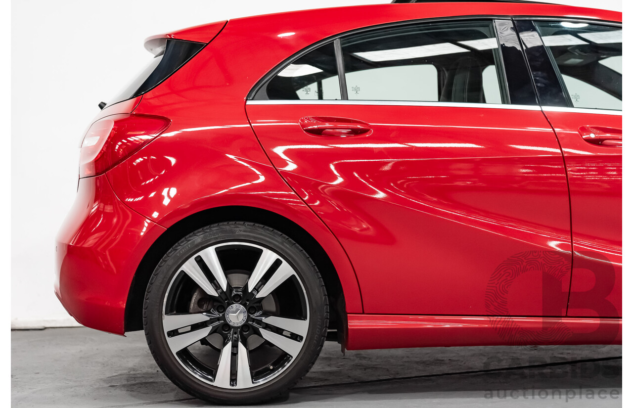 11/2015 Mercedes Benz A200 BE 176 MY15 5d Hatchback Jupiter Red Turbo 1.6L