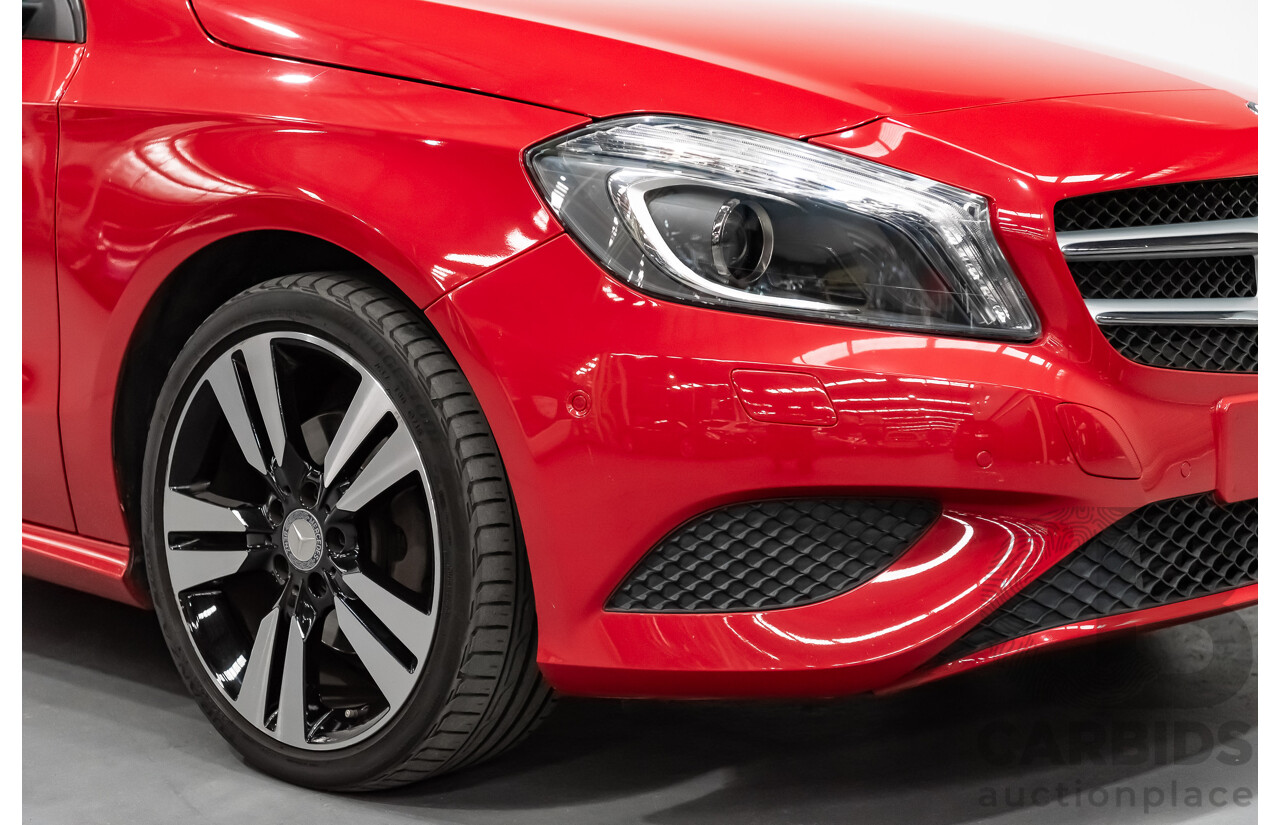 11/2015 Mercedes Benz A200 BE 176 MY15 5d Hatchback Jupiter Red Turbo 1.6L
