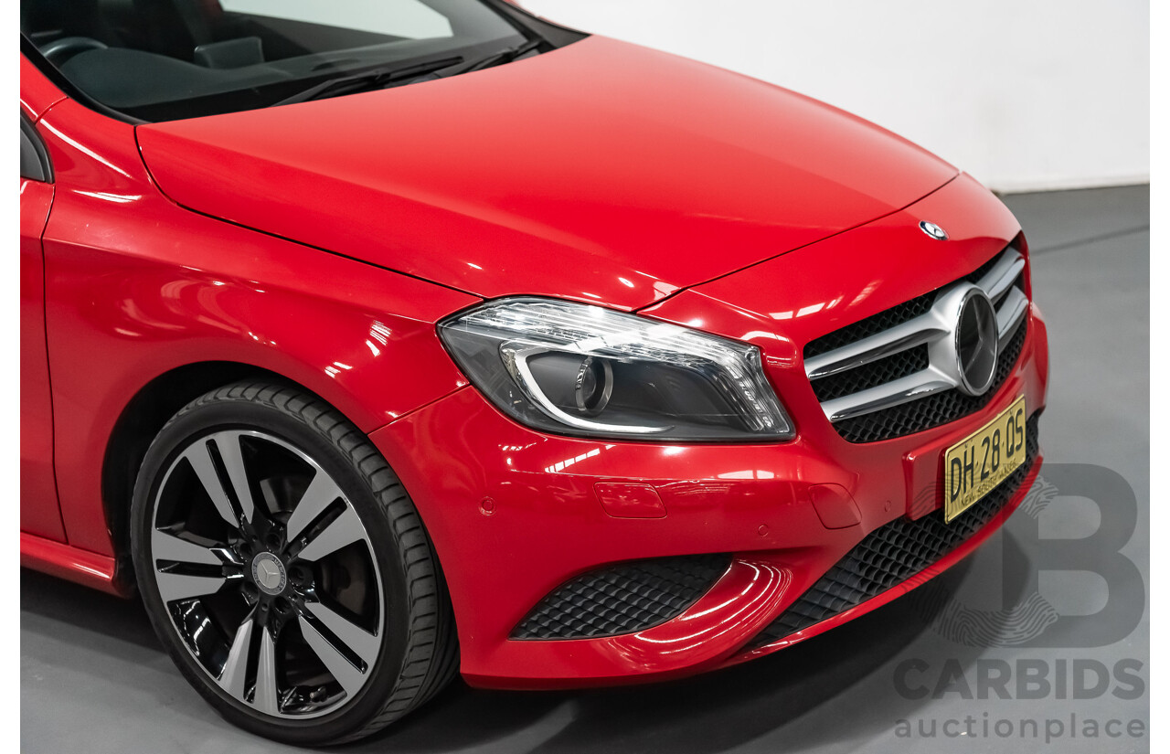 11/2015 Mercedes Benz A200 BE 176 MY15 5d Hatchback Jupiter Red Turbo 1.6L
