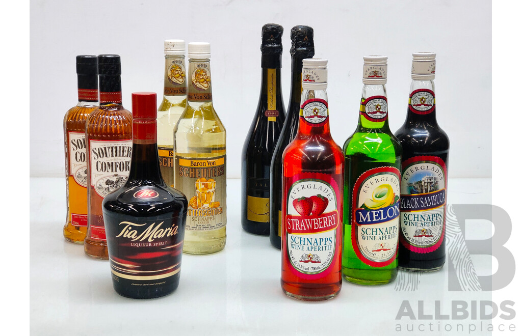Mixed Alcohol and Liqueur - Lot of 10
