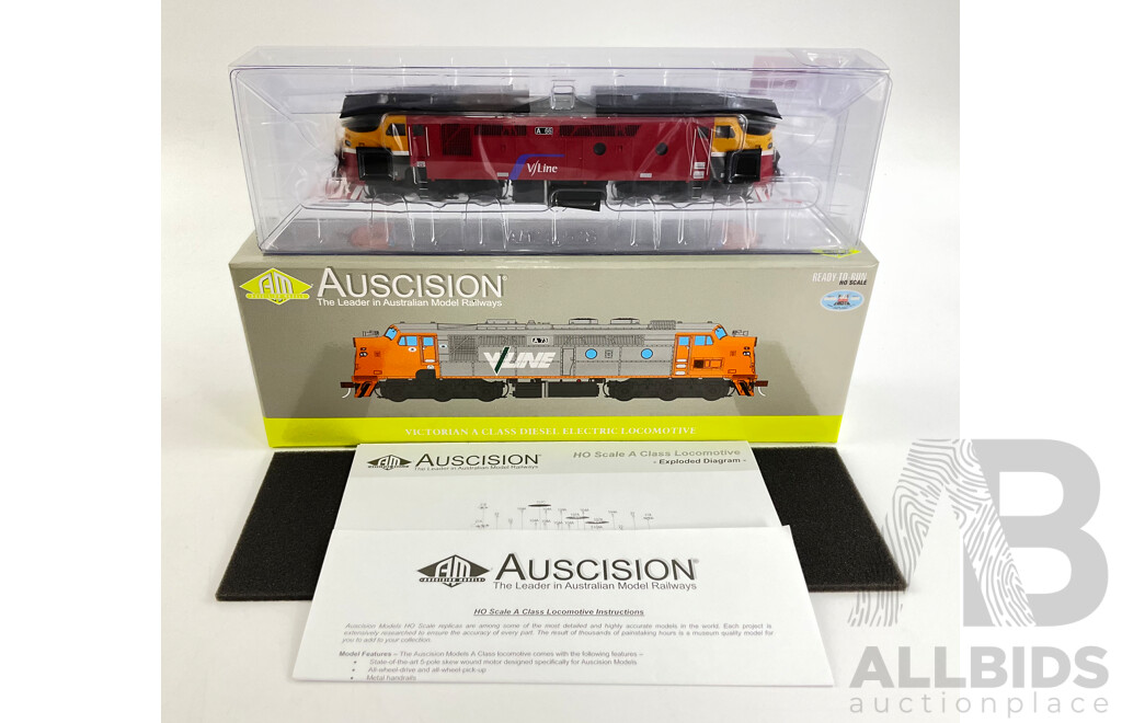 Boxed Auscision HO Scale Victorian A Class Diesel Electric Locomotive