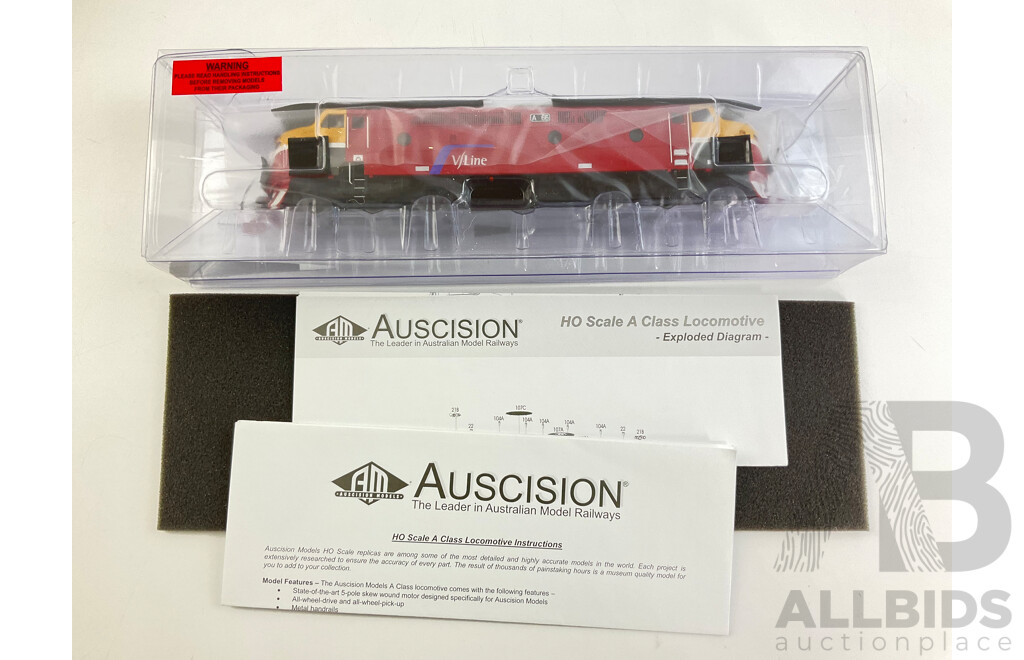 Boxed Auscision HO Scale Victorian A Class Diesel Electric Locomotive