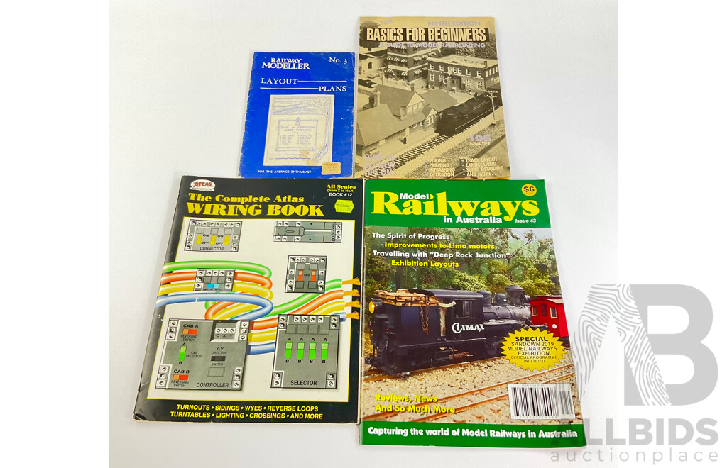 Collection of HO Scale Curved and Straight Track Pieces, Transformer, Scenery, Magazines and More