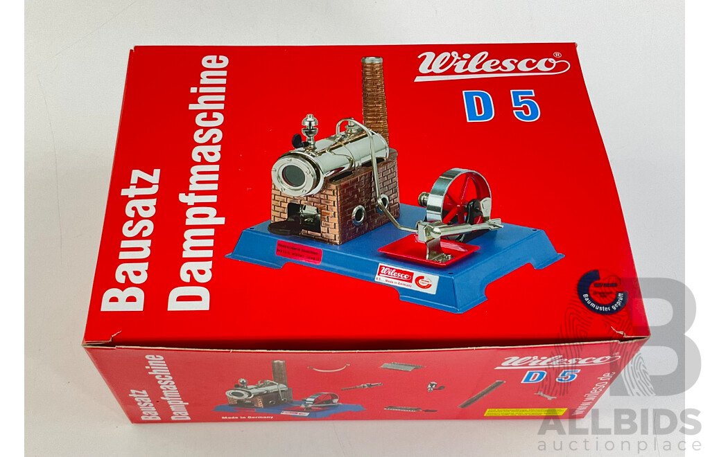 Wilesco D5 Toy Model Steam Engine, Made in Germany