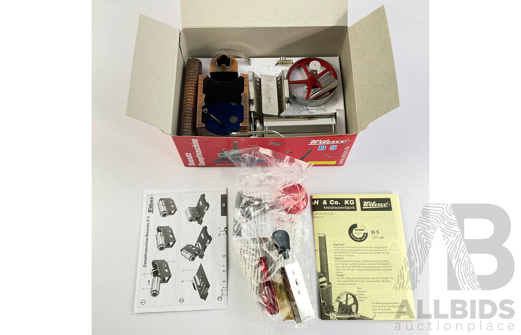 Wilesco D5 Toy Model Steam Engine, Made in Germany
