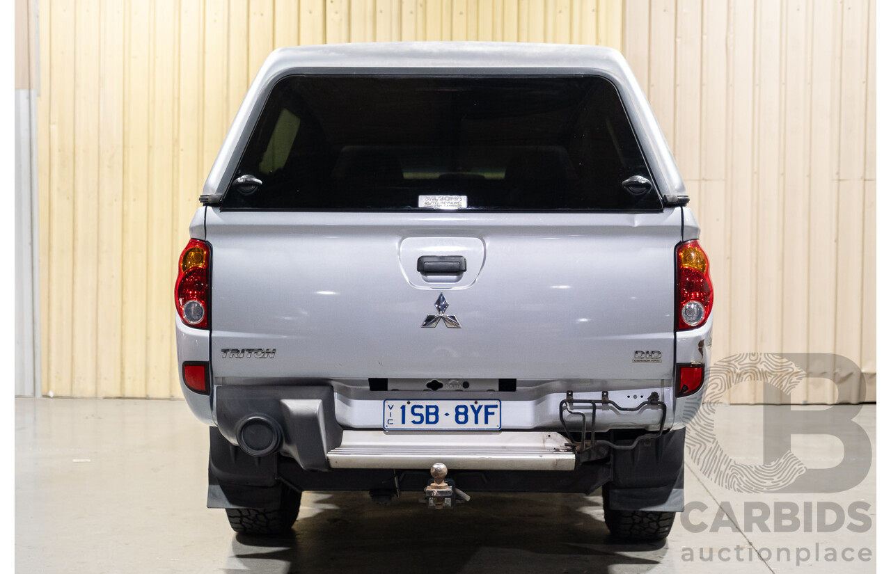 4/2011 Mitsubishi Triton GLX MN MY11 Double Cab Utility Silver Turbo Diesel 2.5L
