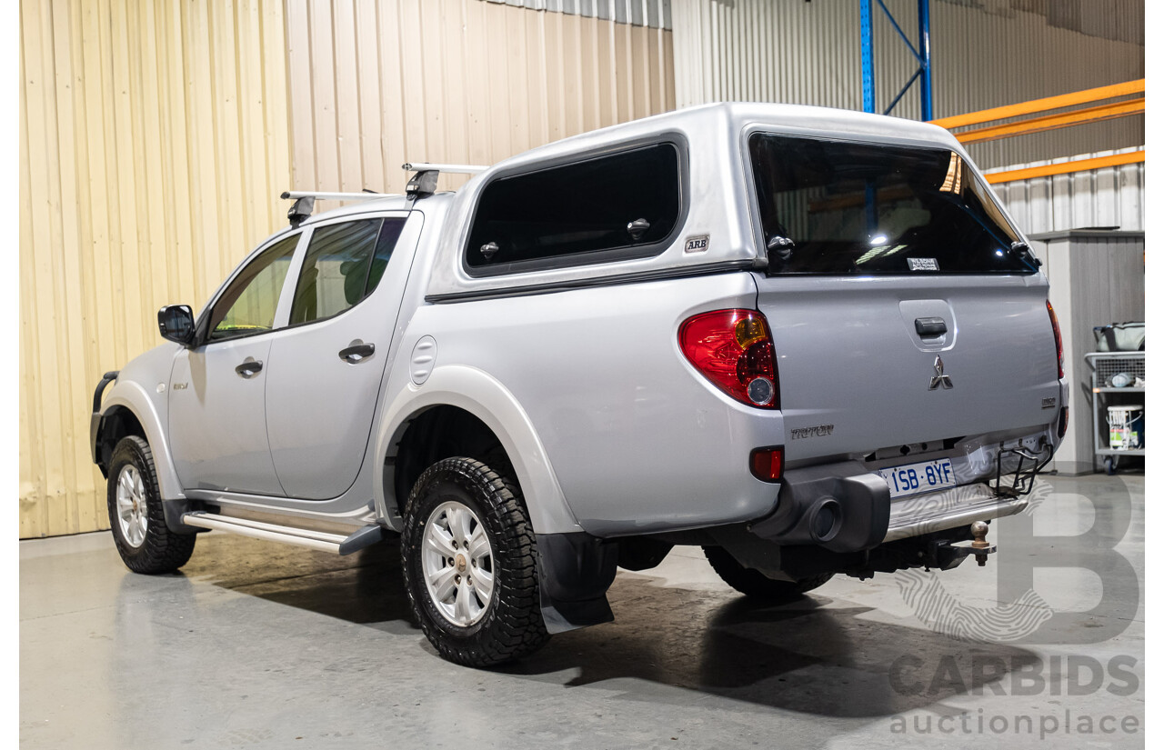 4/2011 Mitsubishi Triton GLX MN MY11 Double Cab Utility Silver Turbo Diesel 2.5L