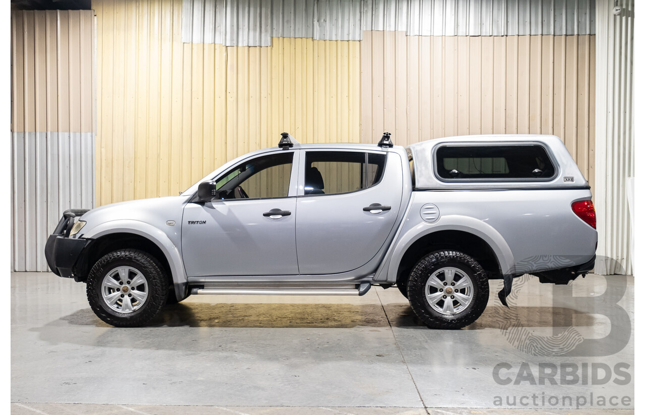 4/2011 Mitsubishi Triton GLX MN MY11 Double Cab Utility Silver Turbo Diesel 2.5L