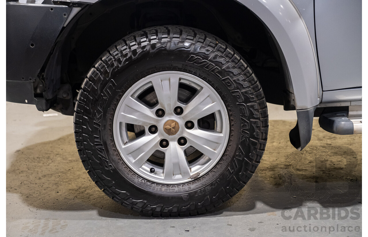 4/2011 Mitsubishi Triton GLX MN MY11 Double Cab Utility Silver Turbo Diesel 2.5L