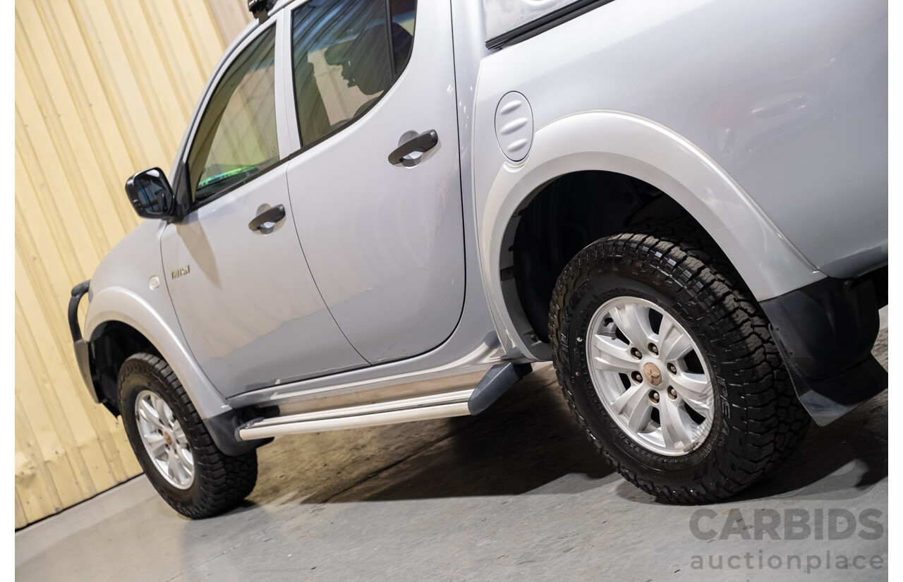 4/2011 Mitsubishi Triton GLX MN MY11 Double Cab Utility Silver Turbo Diesel 2.5L