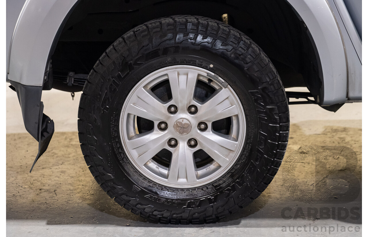 4/2011 Mitsubishi Triton GLX MN MY11 Double Cab Utility Silver Turbo Diesel 2.5L