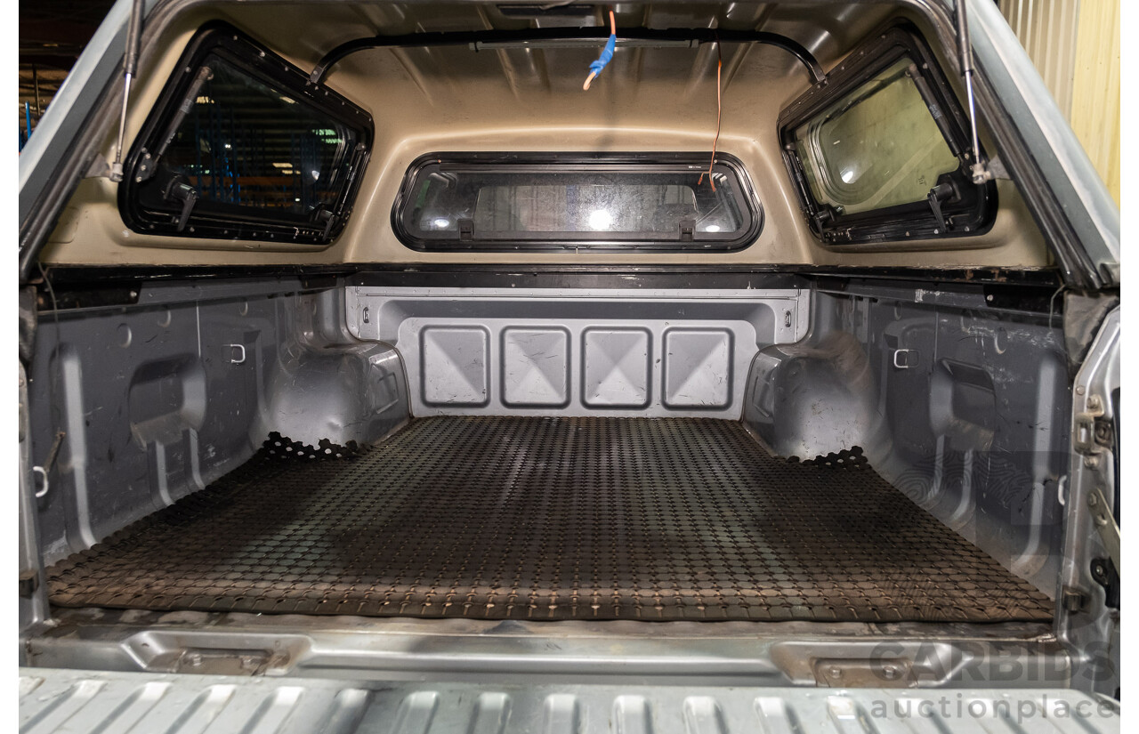 4/2011 Mitsubishi Triton GLX MN MY11 Double Cab Utility Silver Turbo Diesel 2.5L