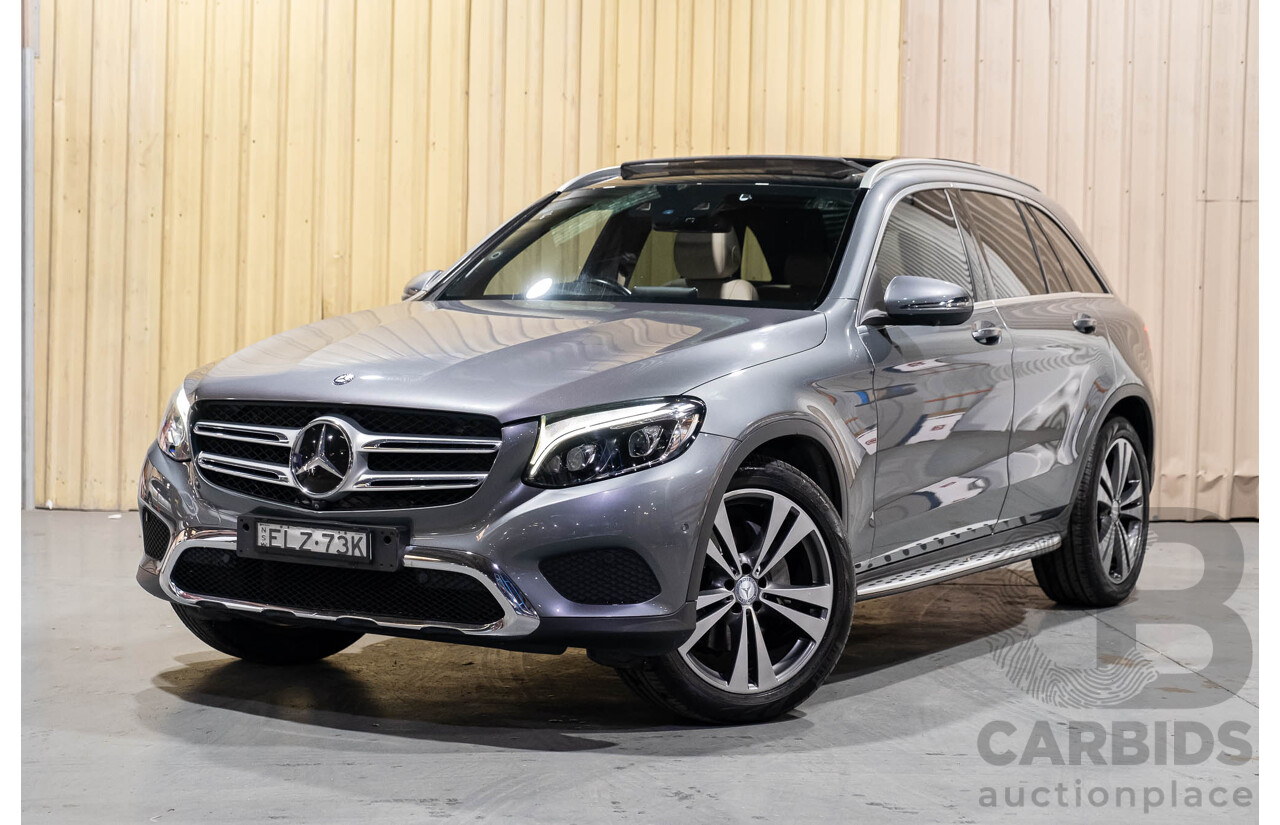 4/2016 Mercedes Benz GLC 250 W253 4d Wagon Selenite Grey Metallic Turbo 2.0L