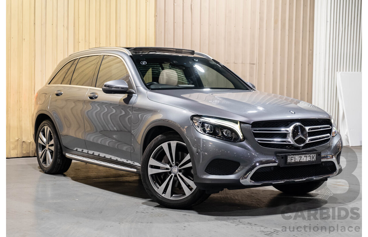 4/2016 Mercedes Benz GLC 250 W253 4d Wagon Selenite Grey Metallic Turbo 2.0L