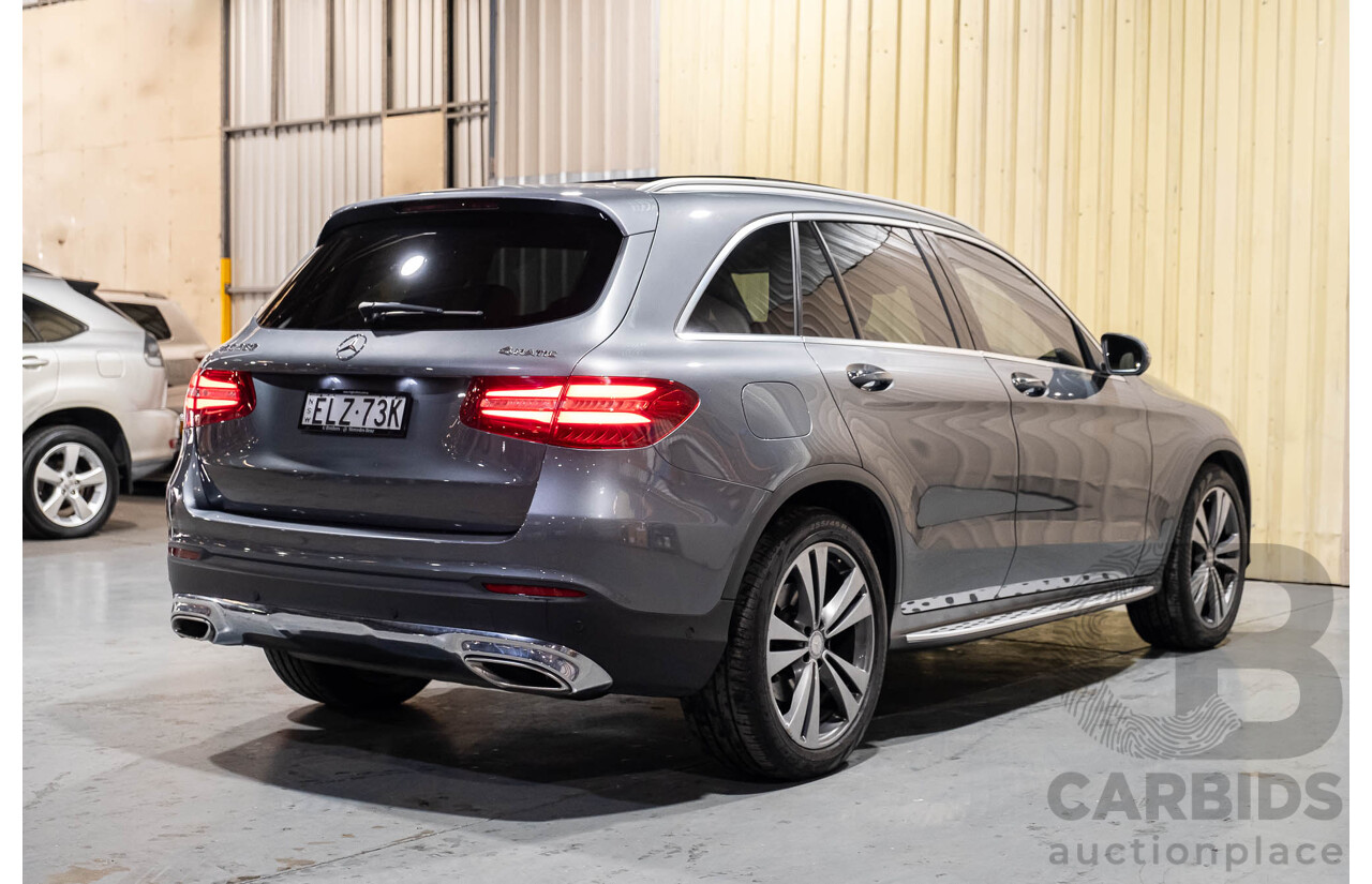 4/2016 Mercedes Benz GLC 250 W253 4d Wagon Selenite Grey Metallic Turbo 2.0L