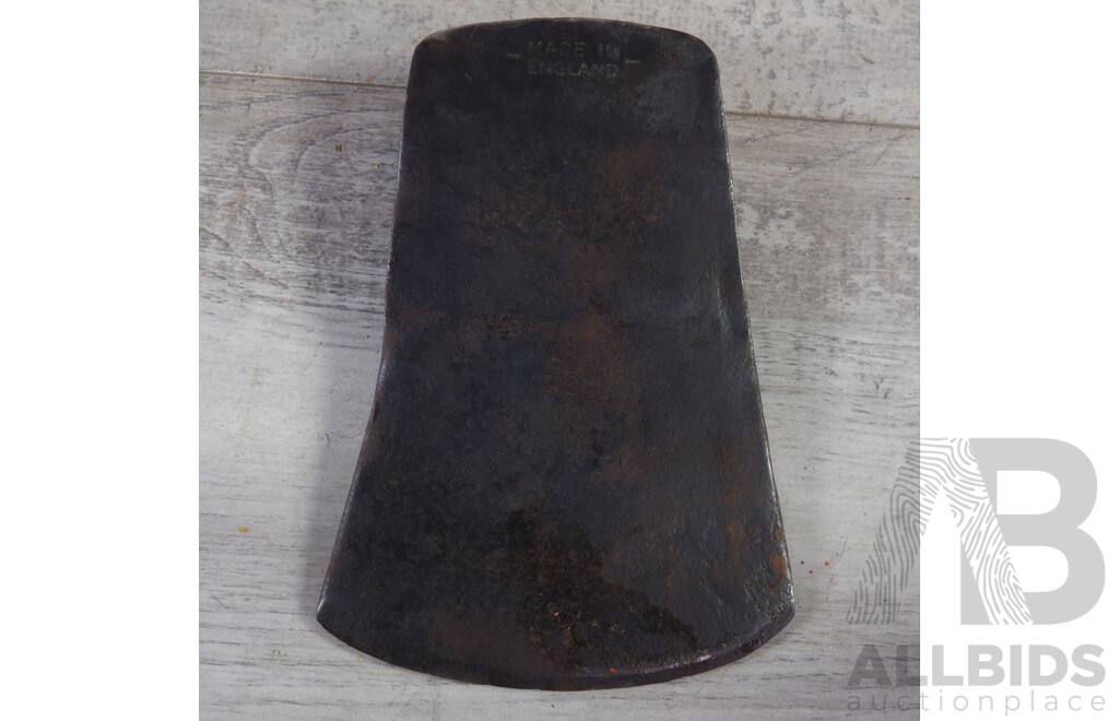 Vintage Forged 34 1/2 Axe Head by Elwell with Later Handle