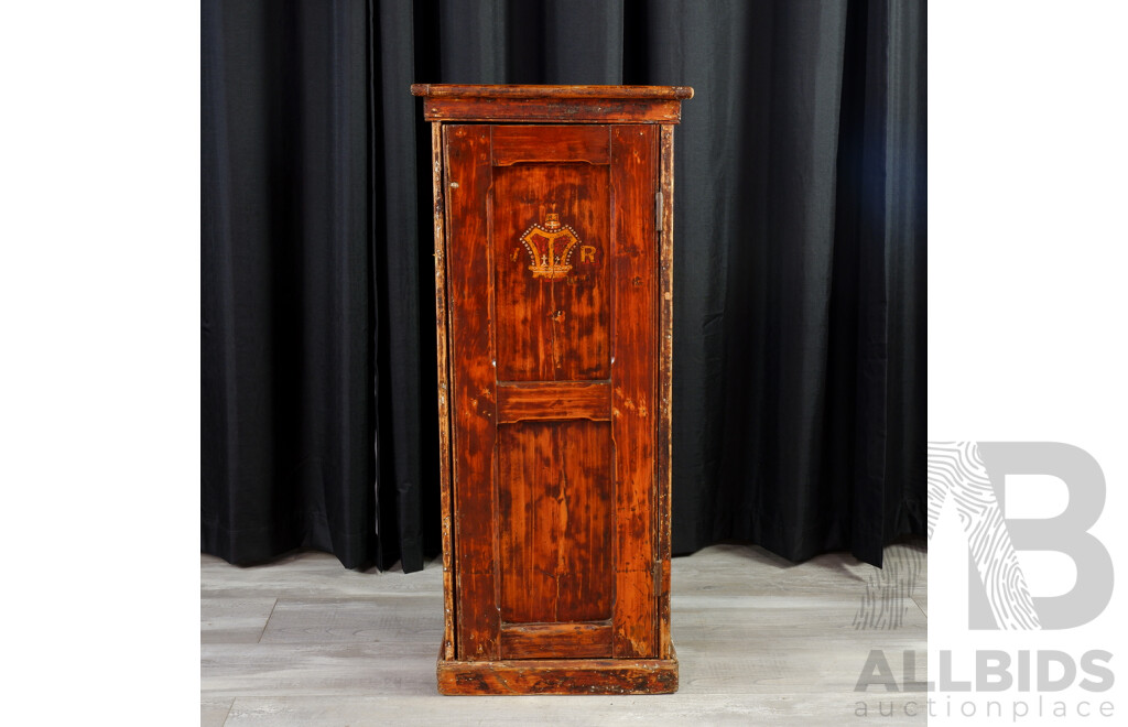 Early Station Masters Single Door Cabinet