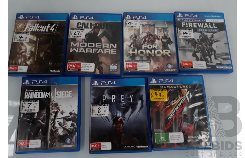 Assorted PS4 Games - Lot of 7