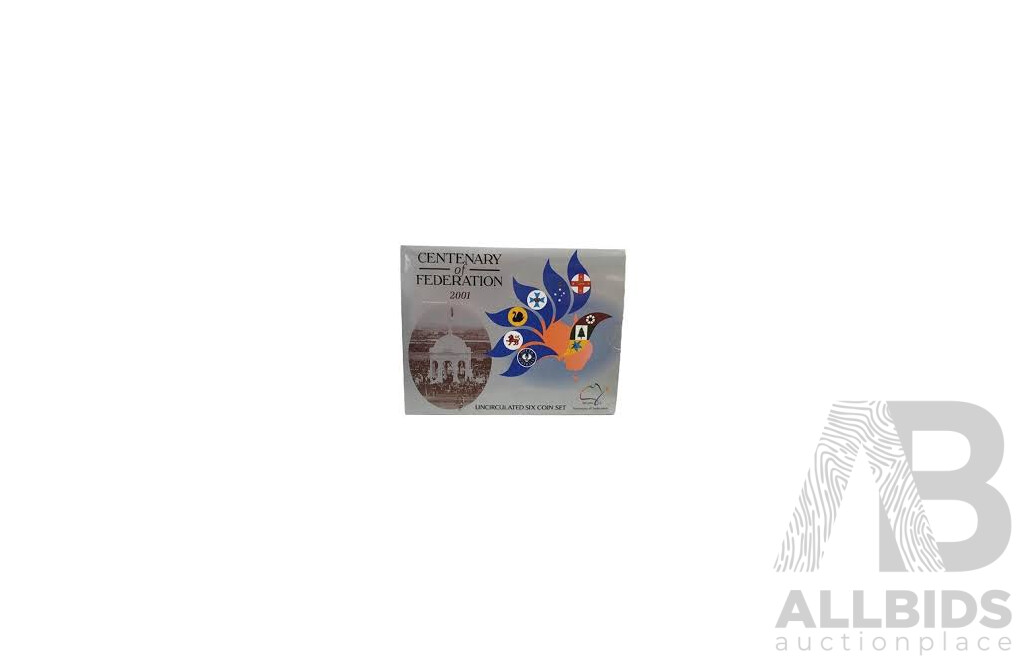 AUSTRALIA: Royal Australia Mint Uncirculated Coin Set 2001 Federation